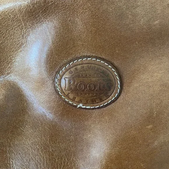 Vintage Roots Villager Tribe Brown Leather Purse with Long Adjustable Strap - Picture 6 of 11